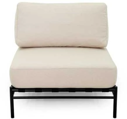 Lauko modulinė baldų sistema, "Dandy" vieno modulio dalis, 78x78x78 cm, kreminė spalva