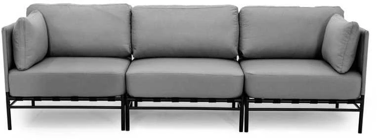 Sofa Sitsit Lauko modulinės baldai, Dandy, 78x234x78 cm, Pilka