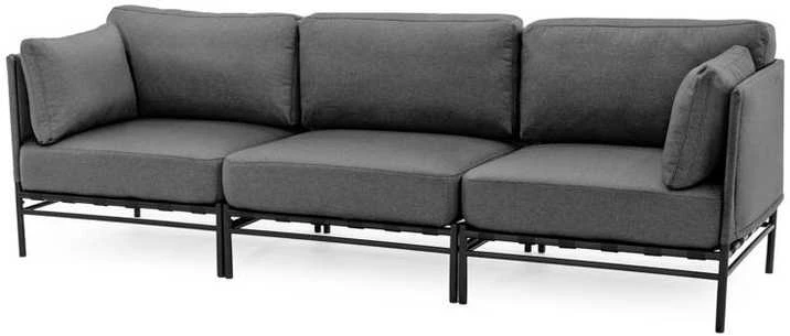 Sofa Sitsit Lauko modulinės baldai, Dandy, 78x234x78 cm, Tamsiai pilka