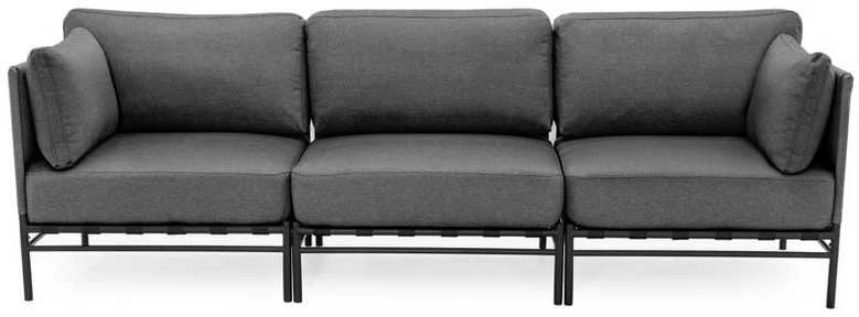 Sofa Sitsit Lauko modulinės baldai, Dandy, 78x234x78 cm, Tamsiai pilka