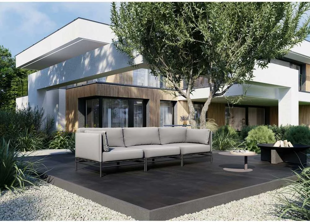 Sofa Sitsit Lauko modulinės baldai, Dandy, 78x234x78 cm, Pilka