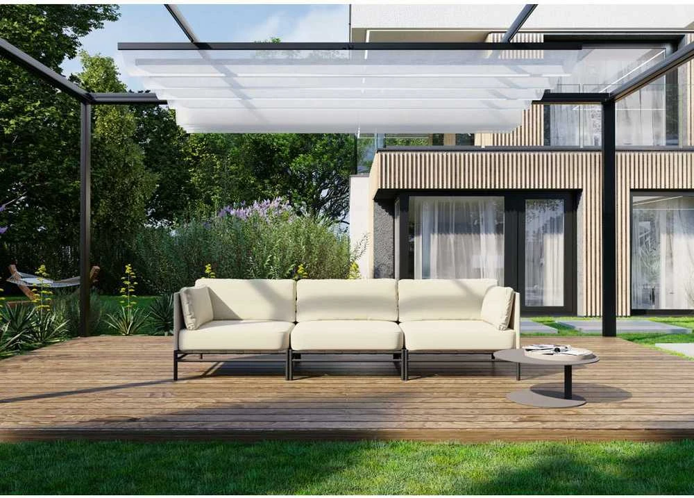 Lauko moduliniai baldai, Dandy, 0.78x2.34x0.78 m, kreminė