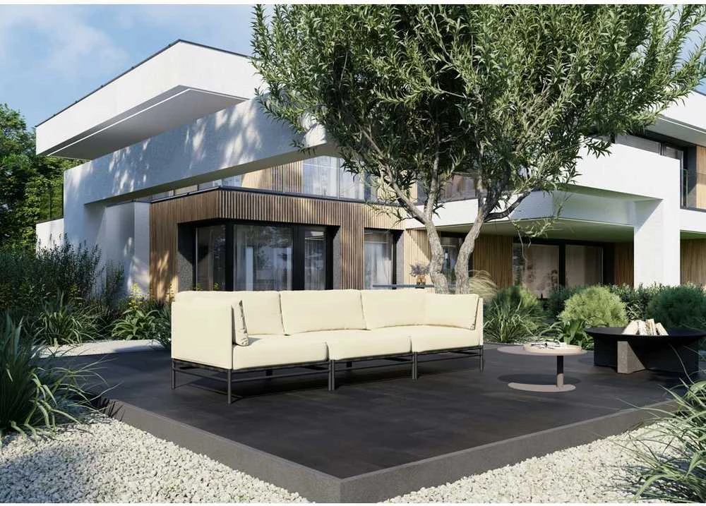 Lauko moduliniai baldai, Dandy, 0.78x2.34x0.78 m, kreminė