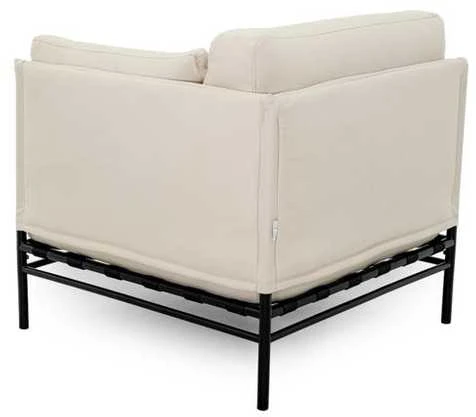 Lauko moduliniai baldai, Dandy galinis modulis, 78x78x78 cm, kreminė spalva