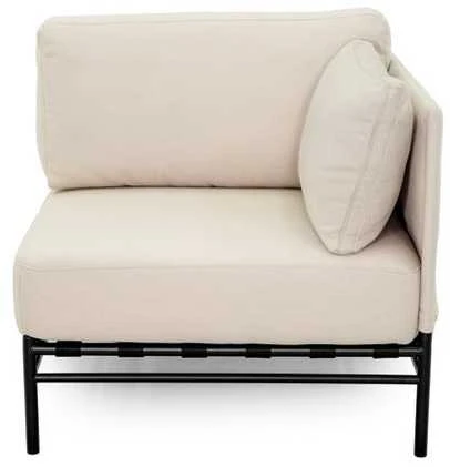 Lauko moduliniai baldai, Dandy galinis modulis, 78x78x78 cm, kreminė spalva