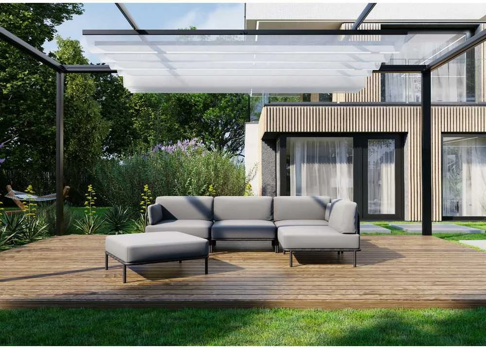 Sofa Sitsit Modulinis Baldų Rinkinys, Salve, 234x234 cm, Pilka