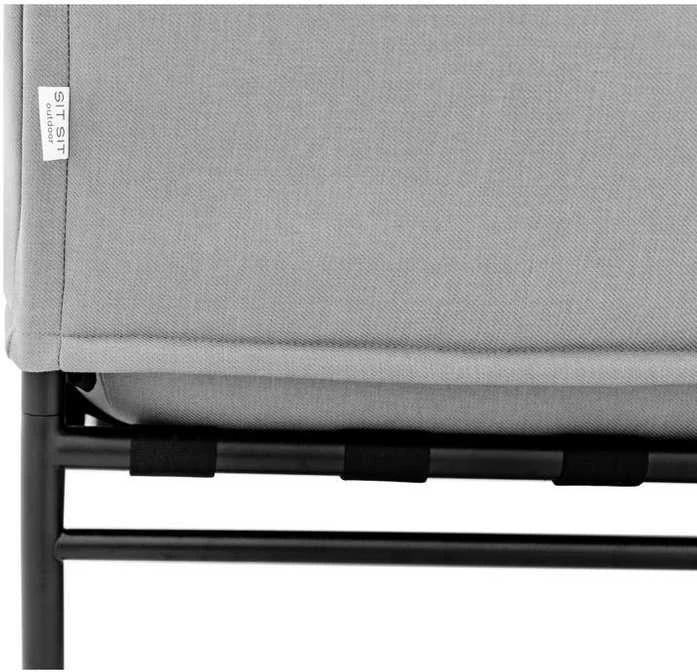 Sitsit Pufas modulis, Dandy, 78x78x37 cm, Pilka spalva