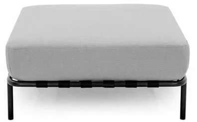Sitsit Pufas modulis, Salve, 78x78x37 cm, Pilka spalva