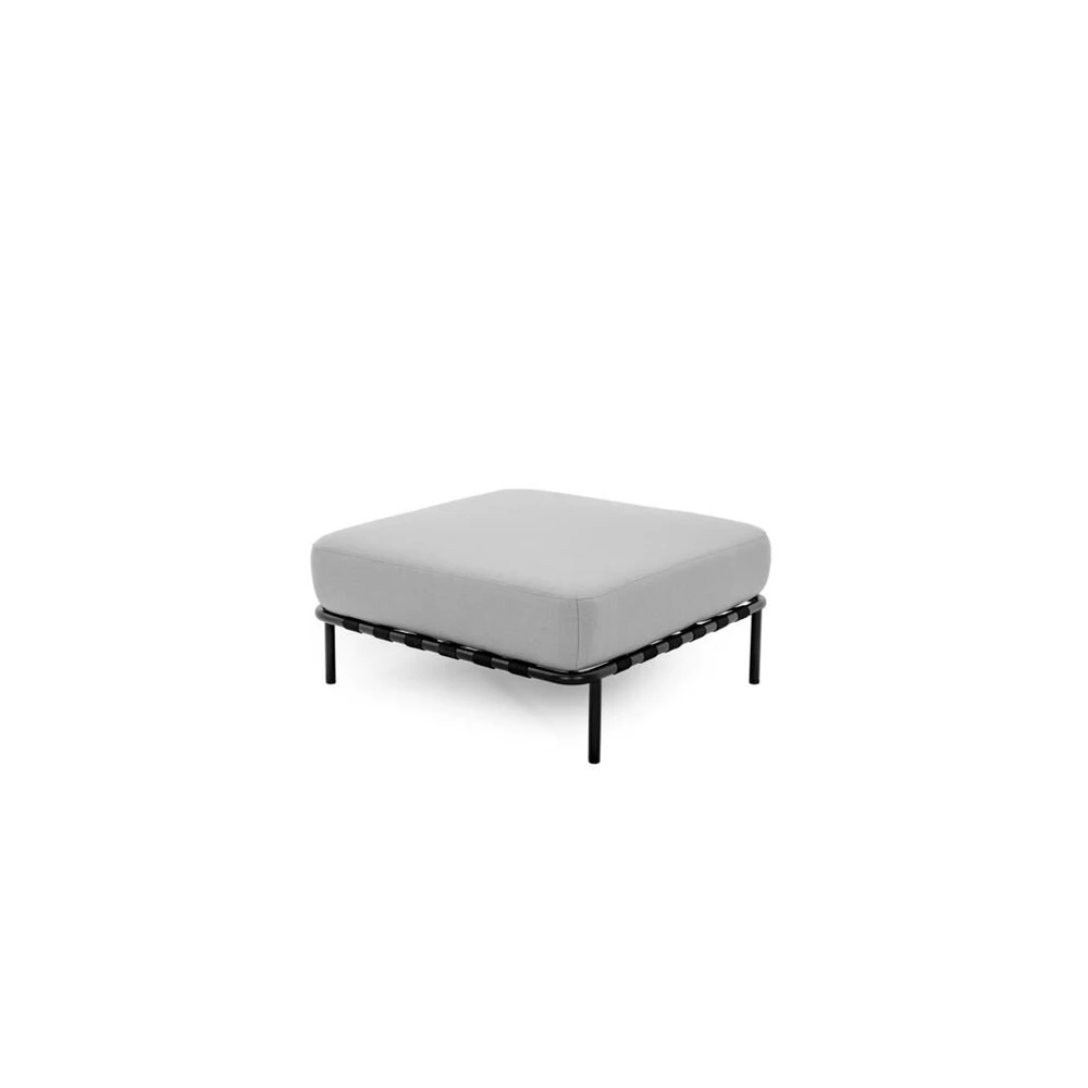 Sitsit Pufas modulis, Salve, 78x78x37 cm, Pilka spalva