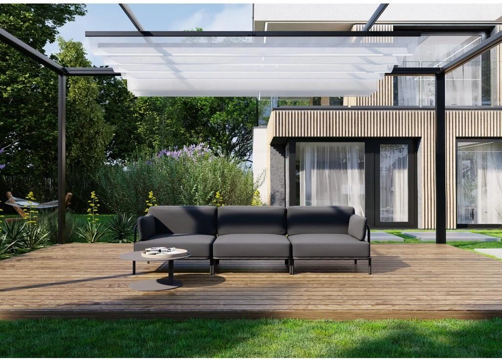 Sitsit Sofa, Salve, 78x234x78 cm, Tamsiai Pilka