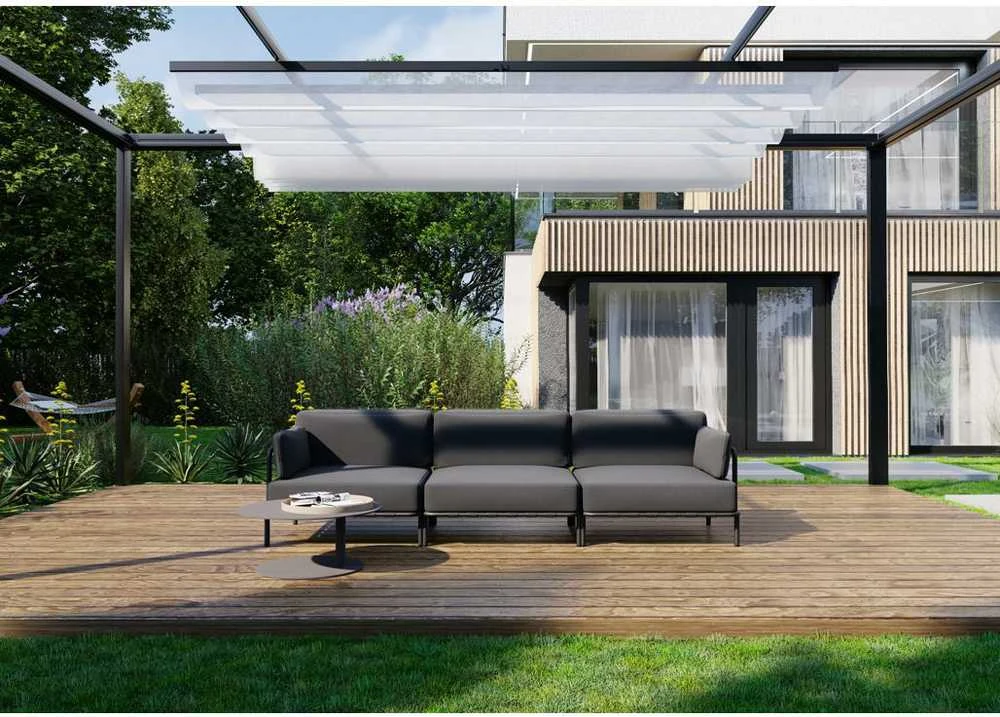 Sitsit Sofa, Salve, 78x234x78 cm, Tamsiai Pilka