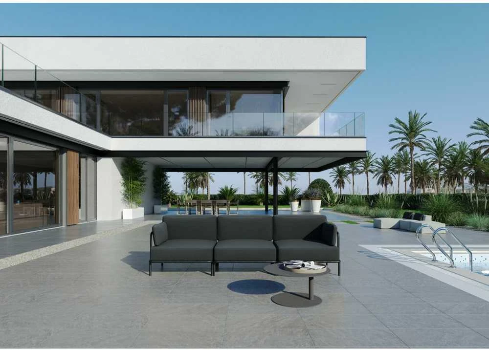 Sitsit Sofa, Salve, 78x234x78 cm, Tamsiai Pilka