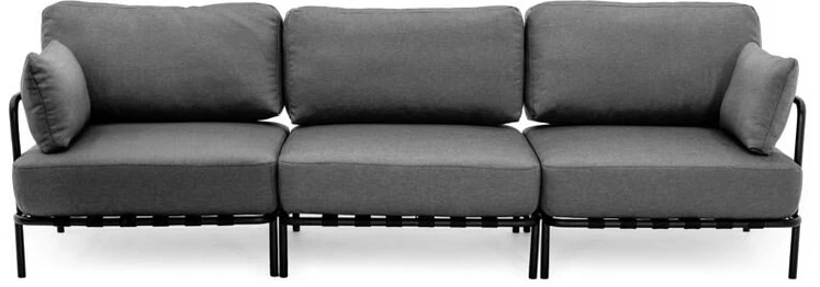 Sitsit Sofa, Salve, 78x234x78 cm, Tamsiai Pilka