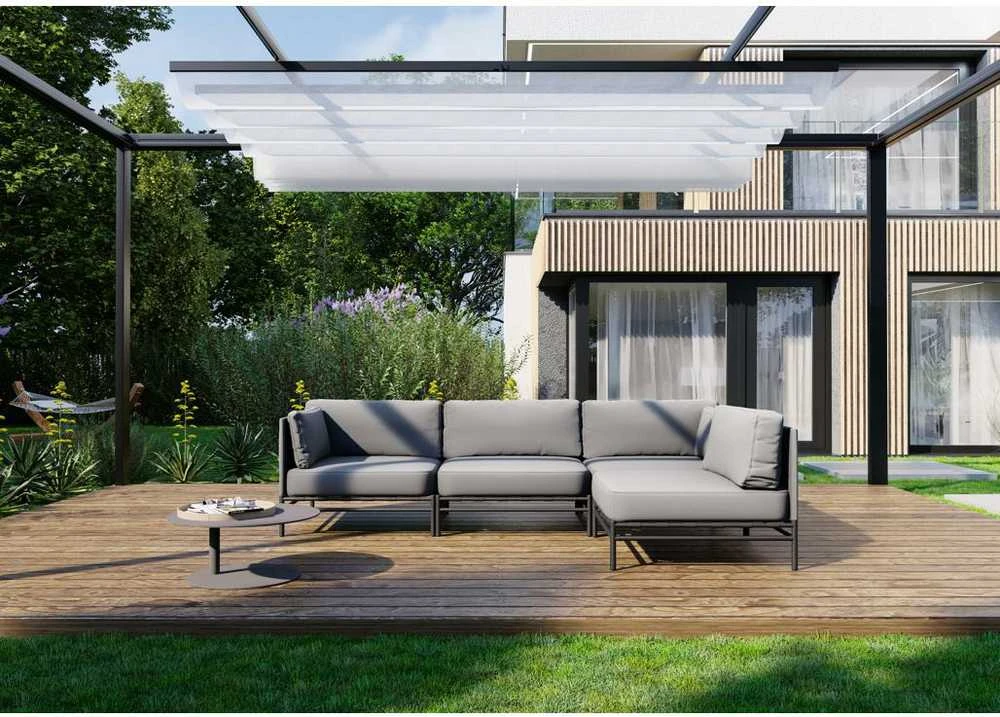 Sofa Sitsit Vieno Modulio Baldai, Salve, 156x234 cm, Pilka