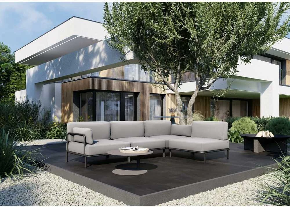 Sofa Sitsit Vieno Modulio Baldai, Salve, 78x78x78 cm, Pilka