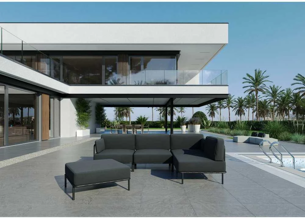 Sofa Sitsit Vieno Modulio Baldai, Salve, 78x78x78 cm, Tamsiai Pilka