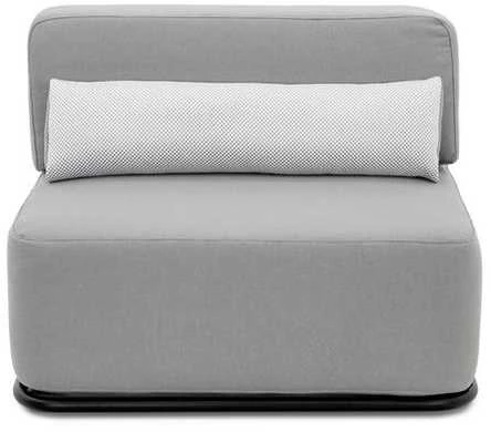 Sofa Sitsit Vieno Modulio Baldai, Šiaudai, 80x102x78 cm, Pilka