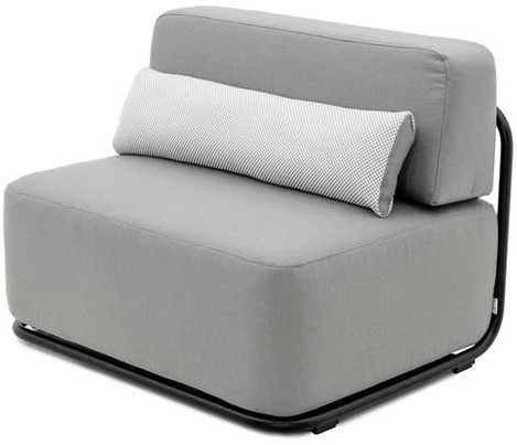 Sofa Sitsit Vieno Modulio Baldai, Šiaudai, 80x102x78 cm, Pilka