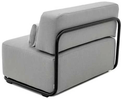 Sofa Sitsit Vieno Modulio Baldai, Šiaudai, 80x102x78 cm, Pilka