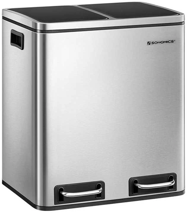 Songmics Atliekų rūšiavimo sistema 30 litrų (2 x 15 l)