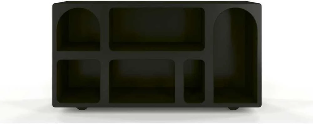 Skandica Knygų lentyna, Visby OLIMPIA, 140x75 cm, Juoda