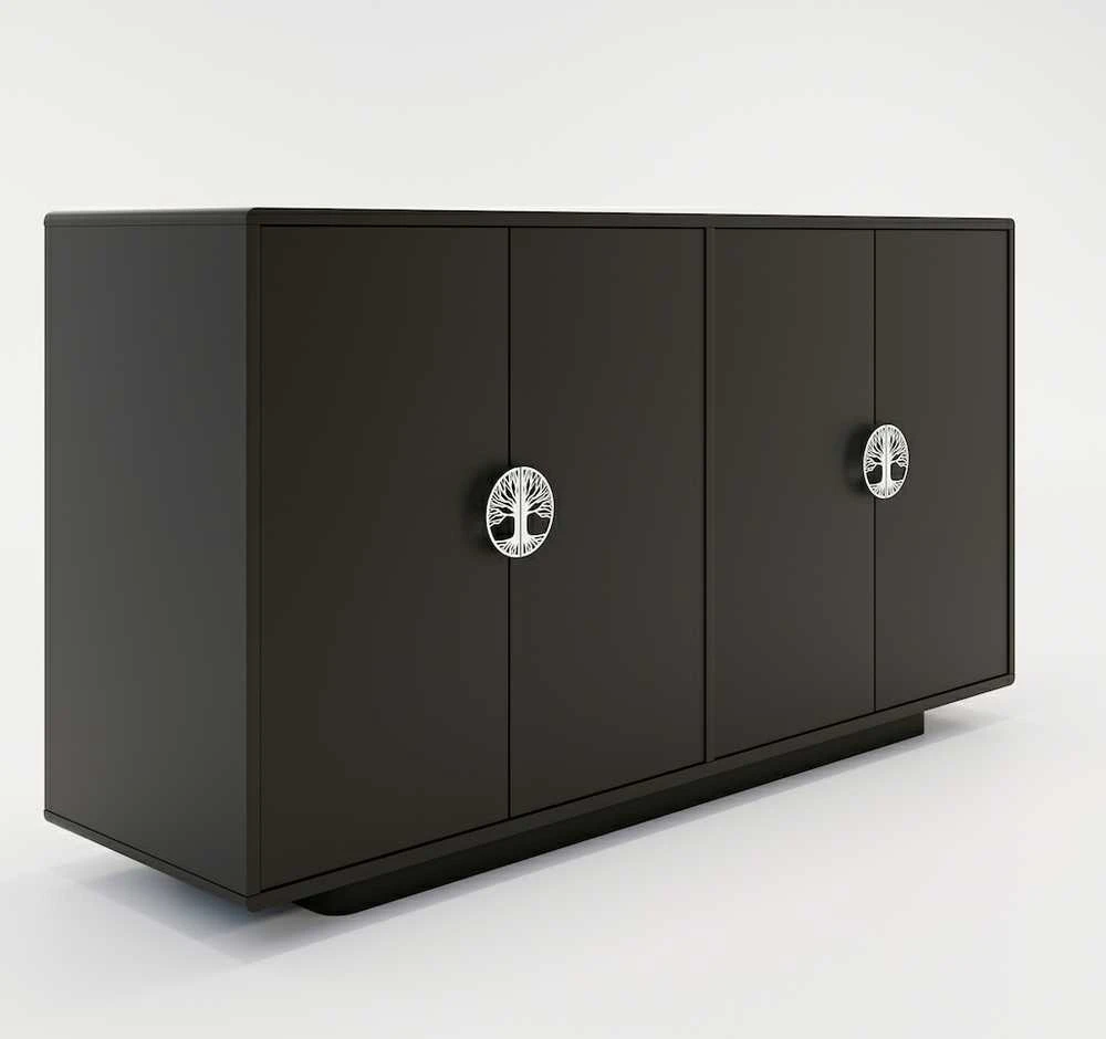 Skandica Komoda, Dancan LOTTA, 139x40 cm, Juoda
