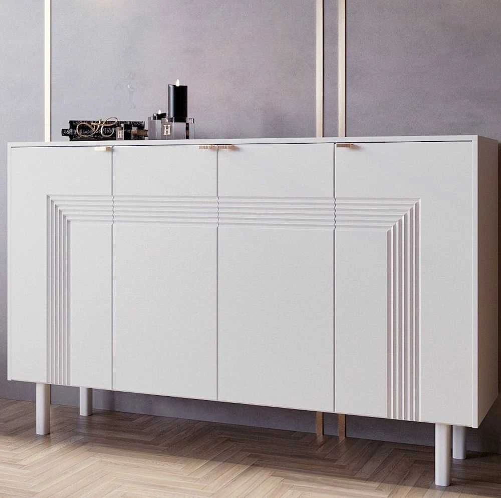 Skandica Komoda, Dancan YOKO, 156x40 cm, Balta