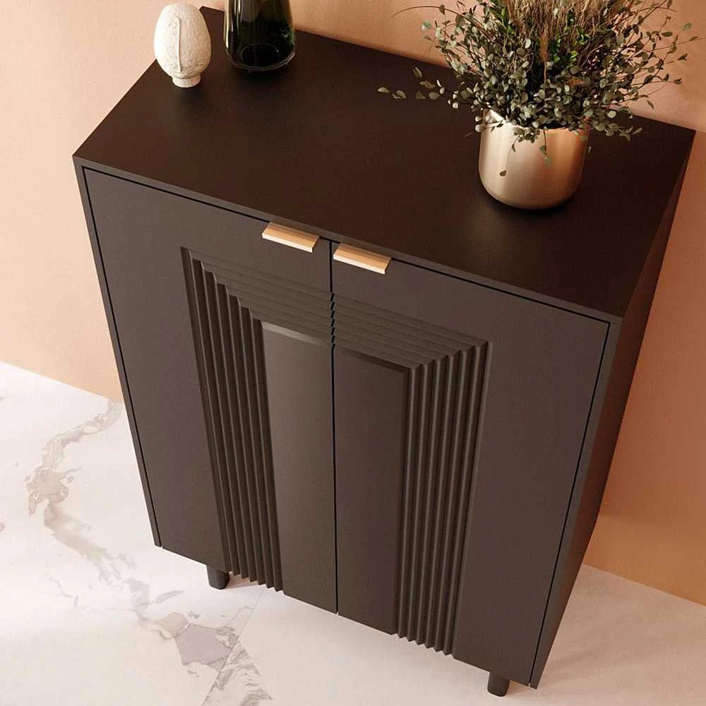 Skandica Komoda, Dancan YOKO, 80x40x120 cm, Juoda
