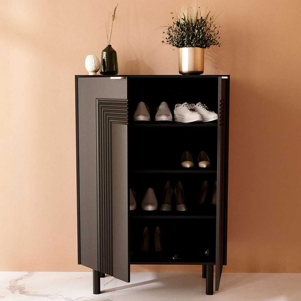 Skandica Komoda, Dancan YOKO, 80x40x120 cm, Juoda