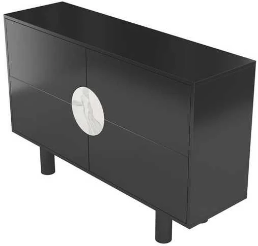 Skandica Komoda, Dancan ZOE, 140x90 cm, Juoda