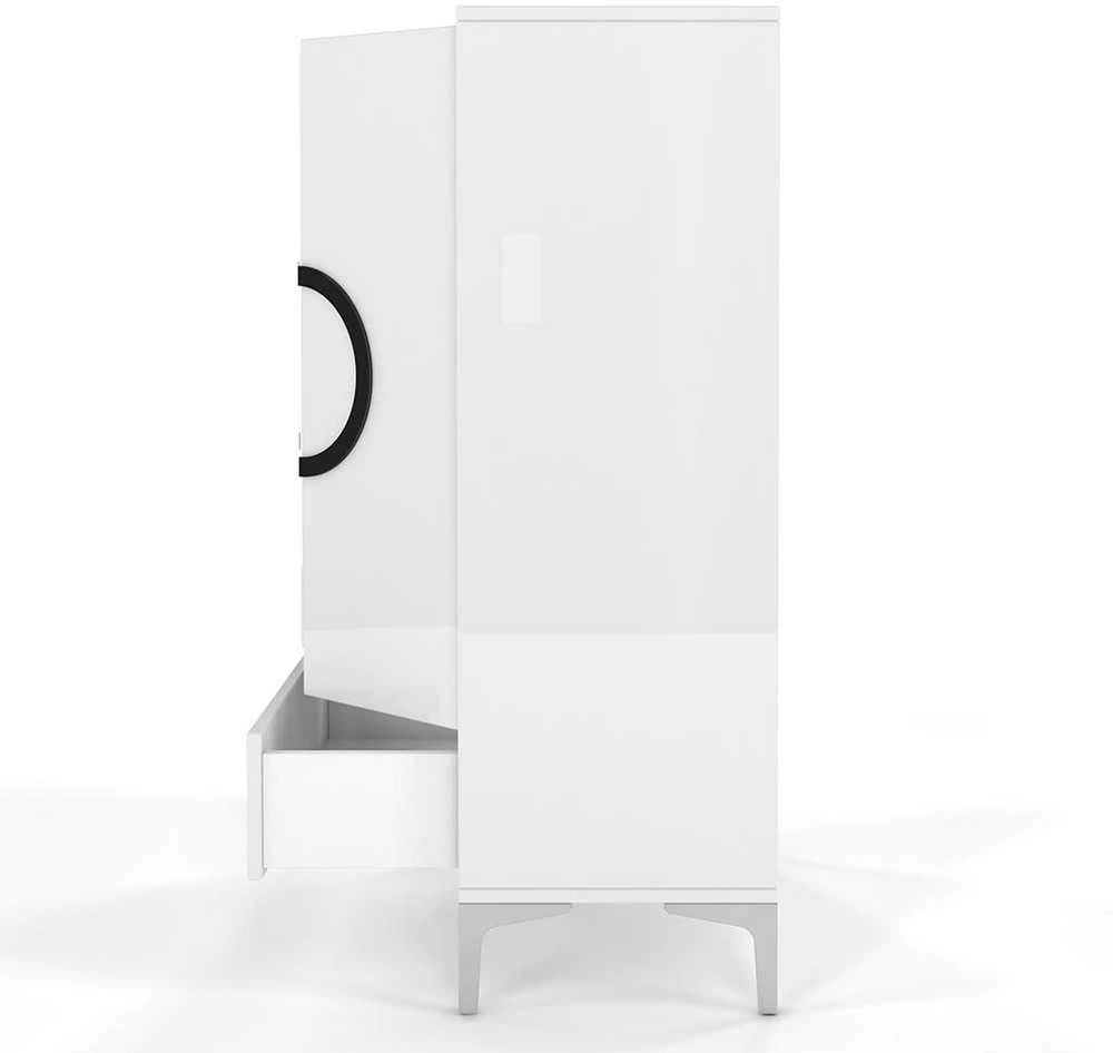 Skandica Komoda, EVA, 60x38x120 cm, Balta