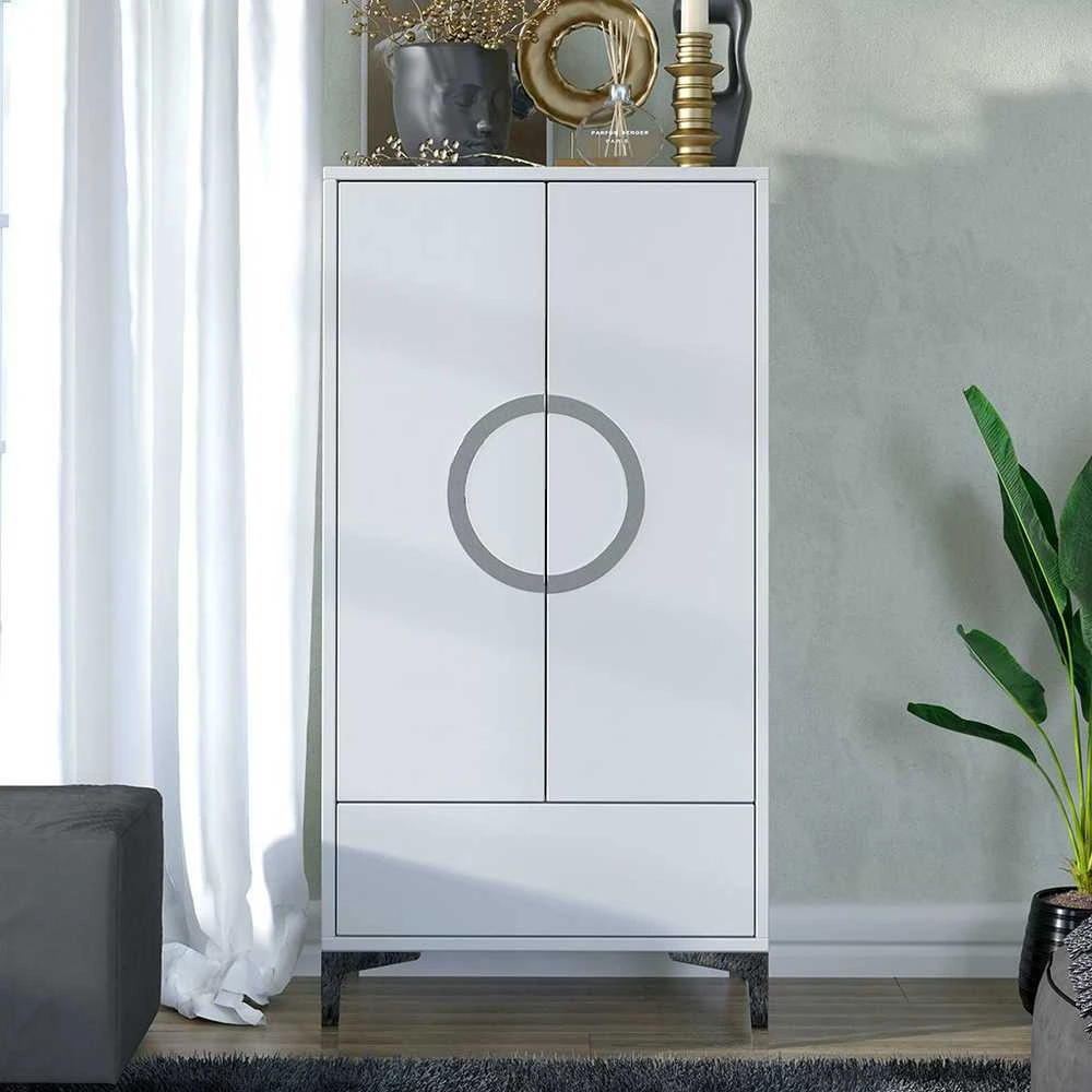 Skandica Komoda, EVA, 60x38x120 cm, Balta