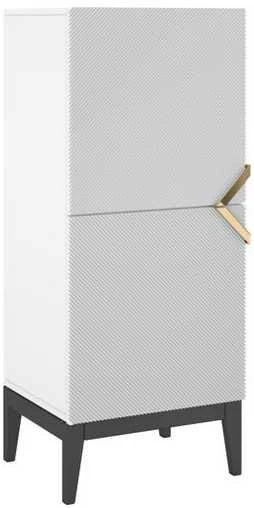 Skandica Komoda, Visby DEMI HIGH 2D, 50.5x120.5 cm, Balta