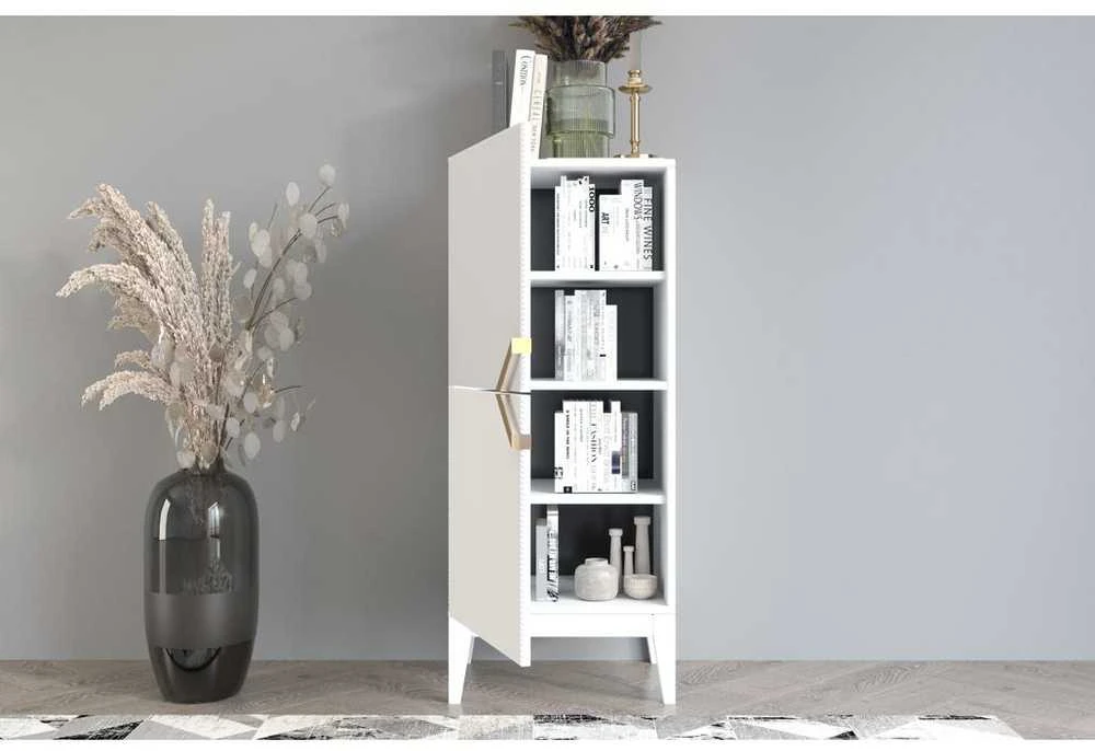 Skandica Komoda, Visby DEMI HIGH 2D, 50,5x42 cm, balta