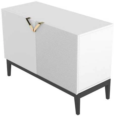 Skandica Komoda, Visby DEMI LONG 2D, 100.5x42 cm, Balta