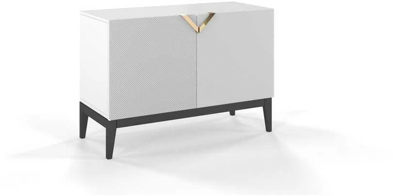 Skandica Komoda, Visby DEMI LONG 2D, 100.5x42 cm, Balta