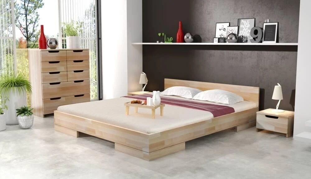 Skandica Lova SPECTRUM LONG - buko mediena - 90x220 - natūrali - 5902273652922