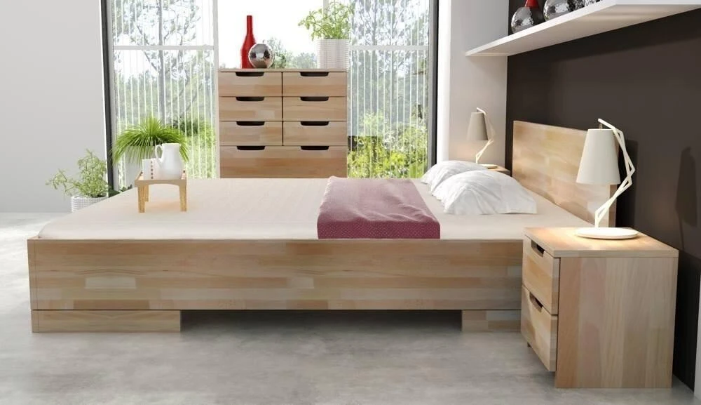 Skandica Lova SPECTRUM Maxi - buko mediena 140x200 - natūrali - 5902273653004