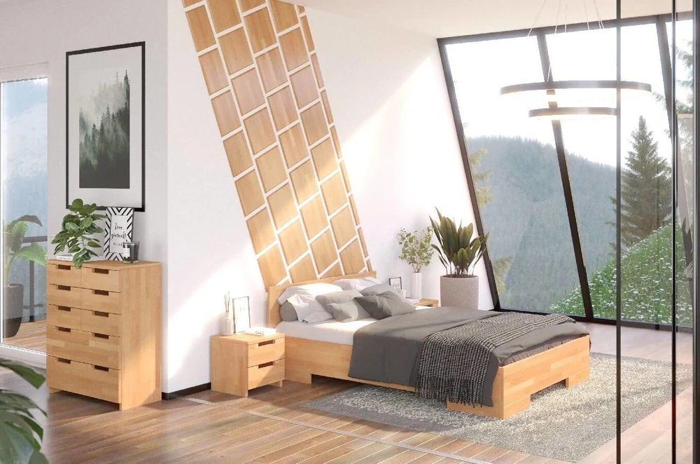Skandica Lova SPECTRUM Maxi - buko mediena 180x200 - natūrali - 5902273653028
