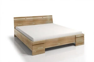 Skandica Medinė lova Sparta Maxi - Bukas 200x200 - natūrali - 5902273653721