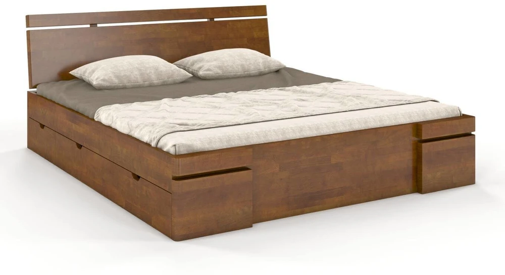 Skandica Medinė lova Sparta Maxi & DR - Bukas 120x200 - natūrali - 5902273653851