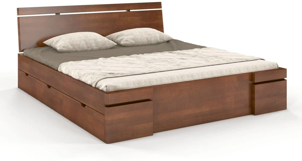 Skandica Medinė lova Sparta Maxi & DR - Bukas 140x200 - natūrali - 5902273653868