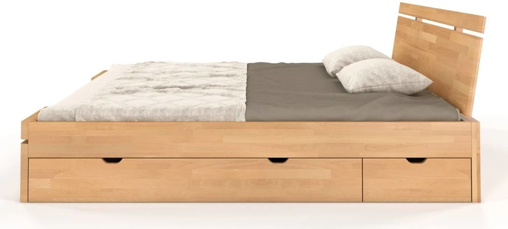 Skandica Medinė lova Sparta Maxi & DR - Bukas 120x200 - natūrali - 5902273653851
