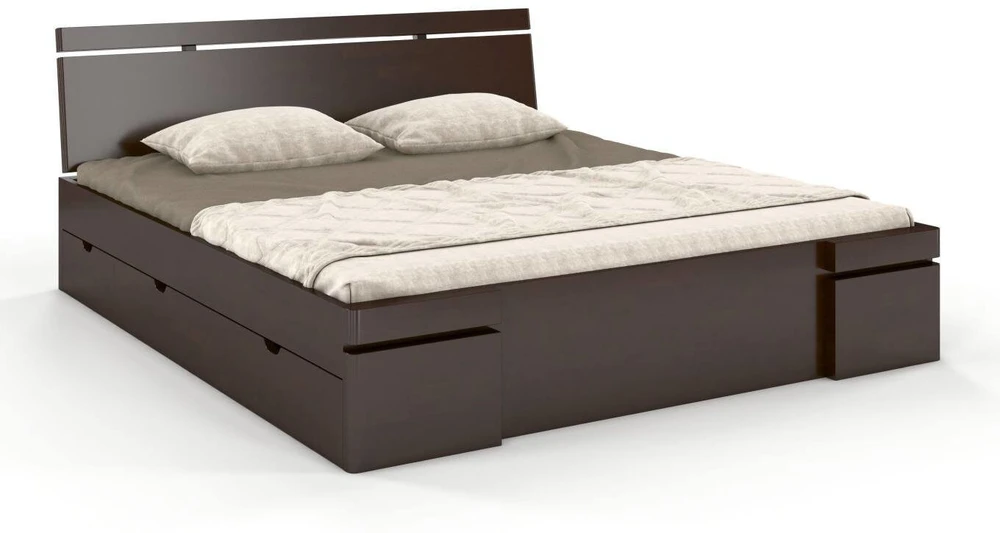 Skandica Medinė lova Sparta Maxi & DR - Bukas 140x200 - natūrali - 5902273653868