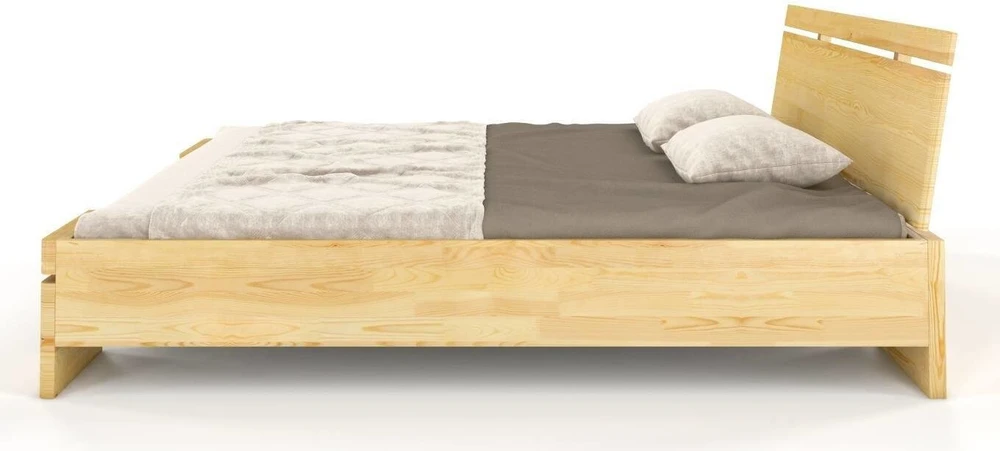 Skandica Medinė lova Sparta Maxi - pušies mediena 140x200 - natūrali - 5902273652656