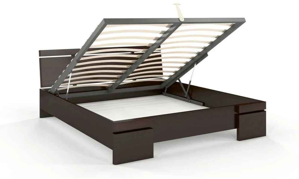 Skandica Medinė lova Sparta Maxi & ST - pušies mediena 120x200 - natūrali - 5902273652694