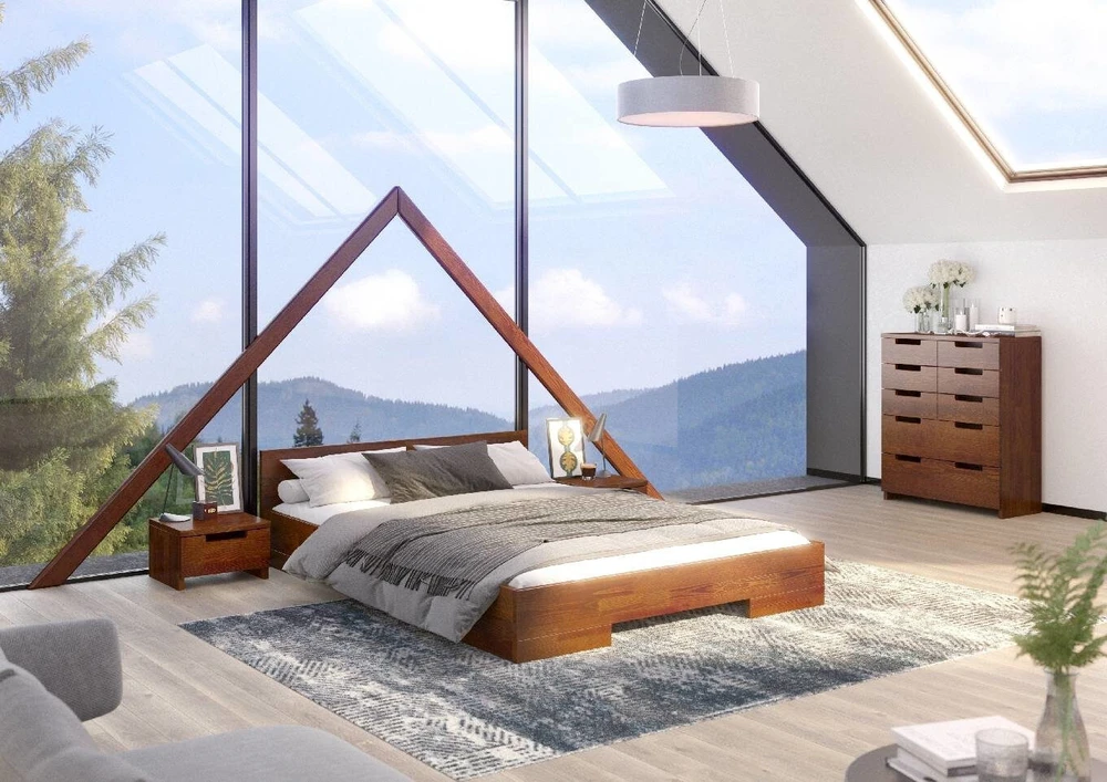 Skandica Medinė lova SPECTRUM LONG - pušies mediena 200x220 - natūrali - 5902273651932