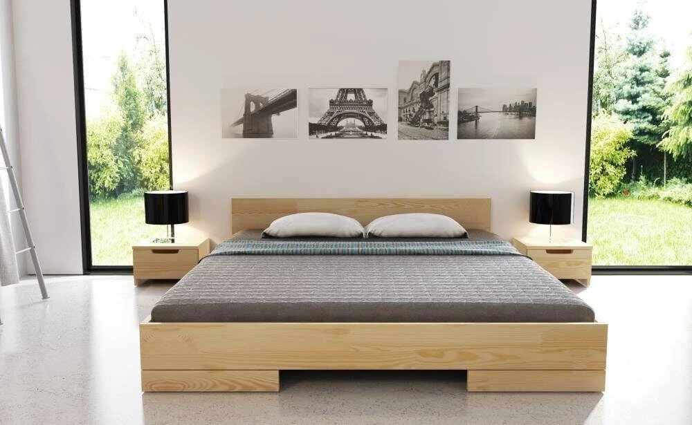 Skandica Medinė lova SPECTRUM LONG - pušies mediena 120x220 - natūrali - 5902273651895