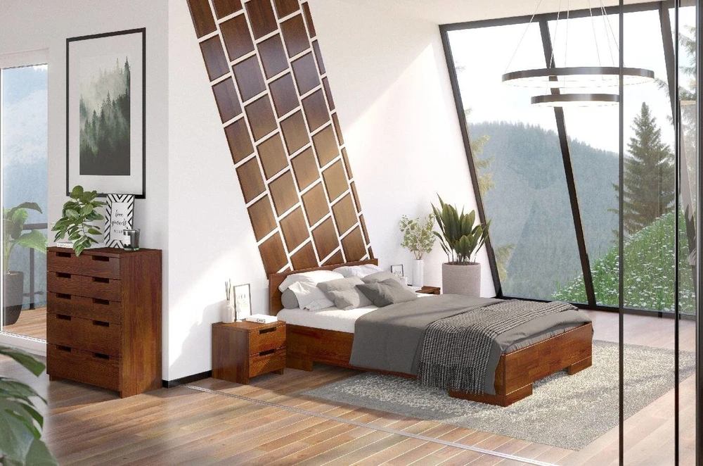 Skandica Medinė lova SPECTRUM Maxi & ST - pušies mediena 140x200 - natūrali - 5902273652014