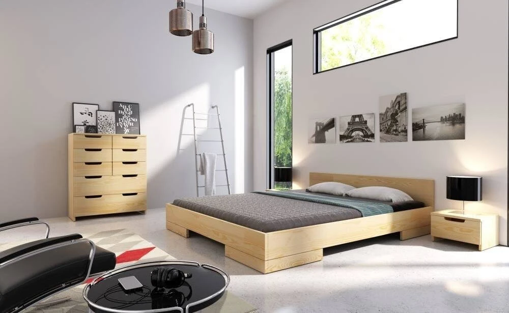 Skandica Medinė lova SPECTRUM - pušies mediena 160x200 - natūrali - 5902273651857
